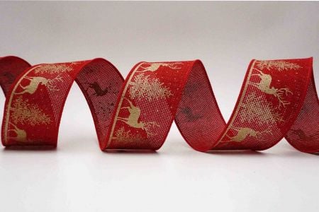 Rustic Christmas Forest Ribbon